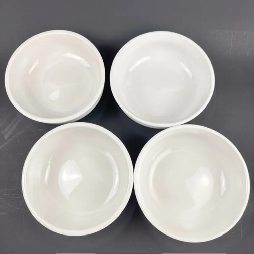 Crate and Barrel Cafeware Soup/Cereal Bowl White Porcelain 6 1/2
